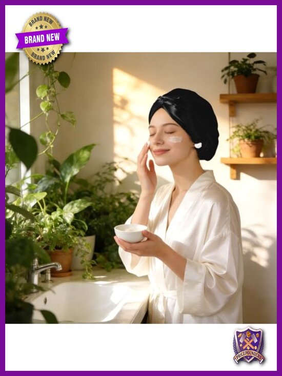 22 Momme 100% Mulberry Silk Bonnet Hair Wrap for Sleeping - Adjustable